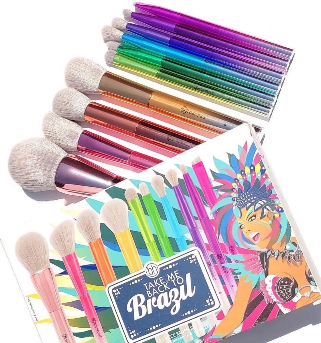 Bộ Cọ Trang Điểm 10 Cây BH COSMETICS Take Me Back To Brazil BHBO52